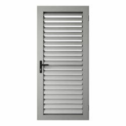 Full-height aluminium louver ventilation door