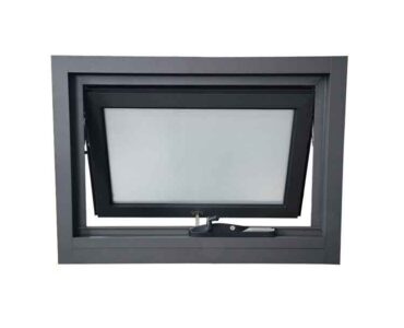 Aluminium top-hinged awning window