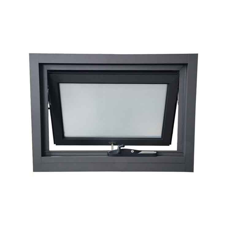 Aluminium top-hinged awning window