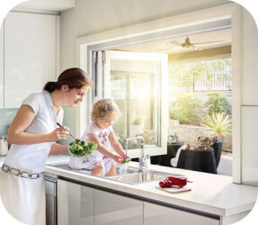 Bifold Windows Pass Through