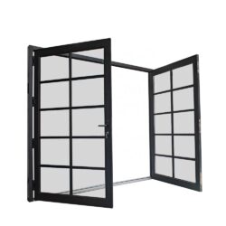 Custom aluminium doors with coordinated frame profiles