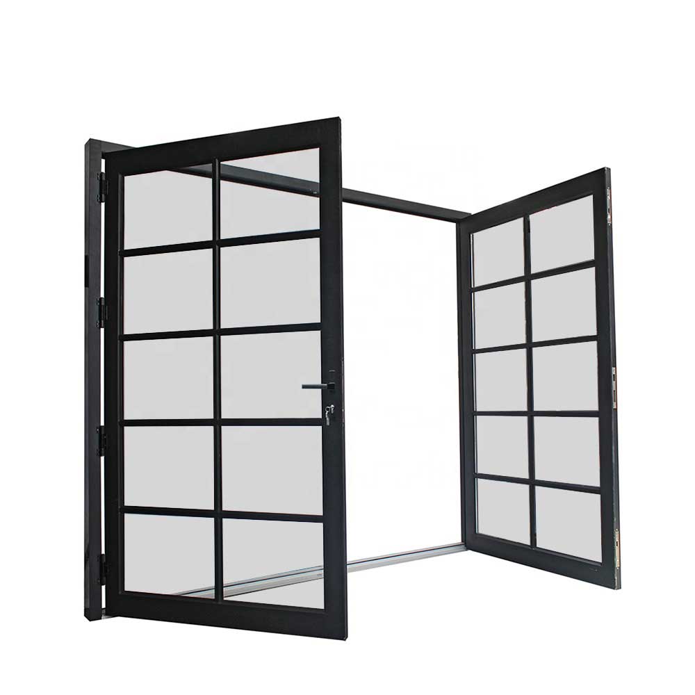 Custom aluminium doors with coordinated frame profiles