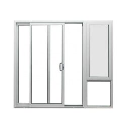 Aluminium door profile section detail