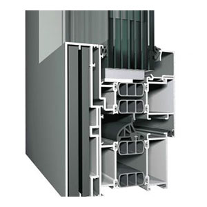 Impact window frame and glazing section